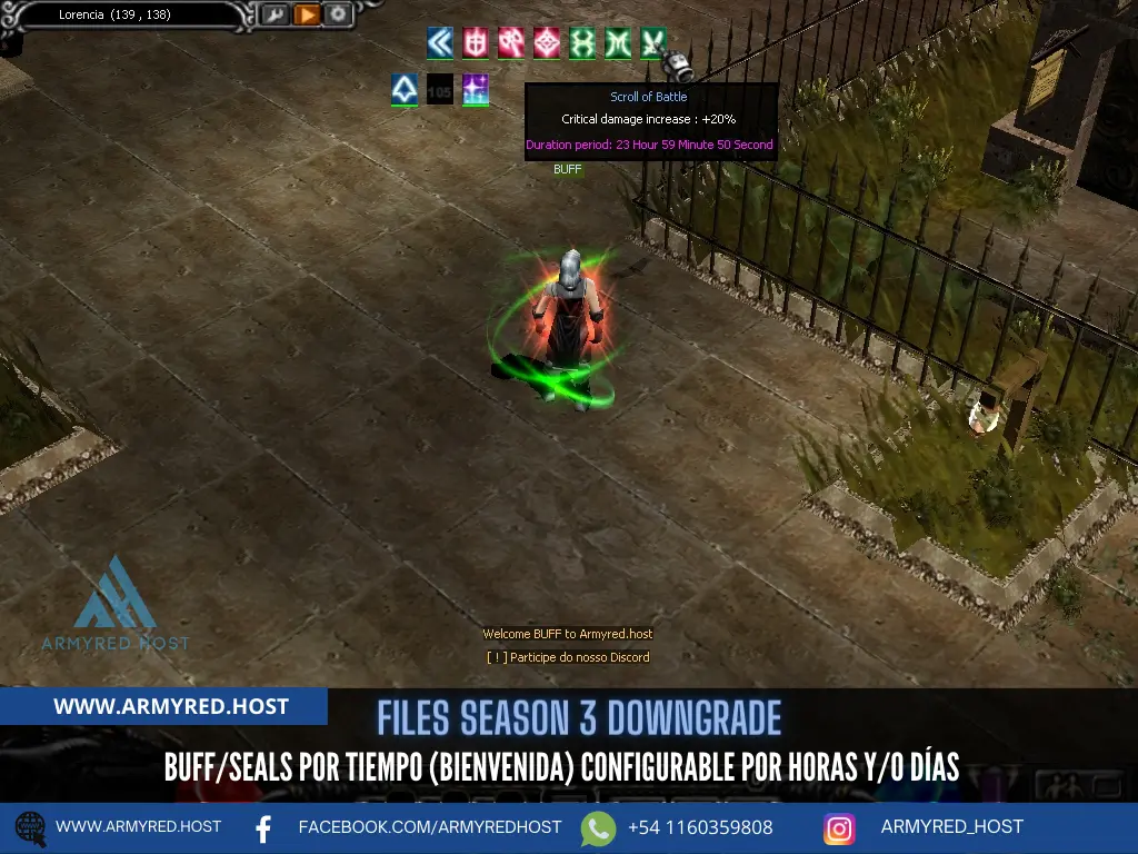 Buffs/Seals por tiempo